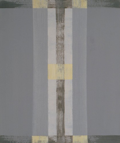 Serie HV (Steinkreide-Gelb-Schwarz), Eitempera auf Spanplatte, 60 x 50 cm