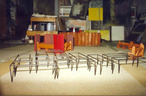 Labor IX, Installation in der Pauluskirche in Duisburg, 1998, ma§stabsgetreues Modell