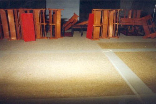 Labor IX, Installation in der Pauluskirche in Duisburg, 1998, ma§stabsgetreues Modell