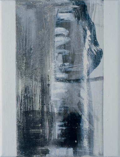 SW Serie (4), Eitempera und HarzÃ¶lfarbe auf Leinwand, 40 x 30 cm