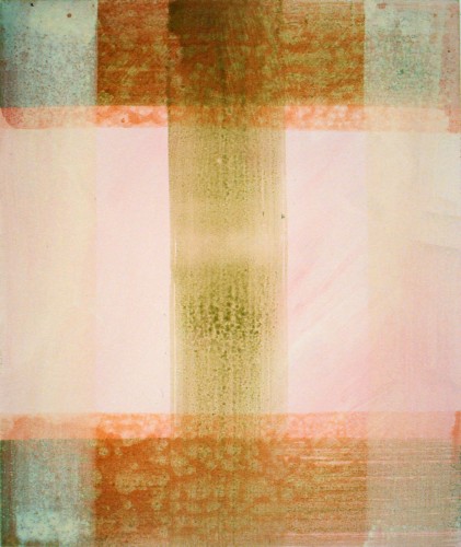 II, 1997 (6), Leimfarbe, Kasein- und Eitempera, 60 x 50 cm