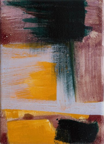 2008-10-21 (6), Kasein-, Leim- und Eitempera auf Leinwand, 18 x 13 cm
