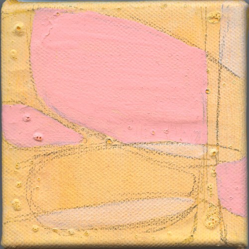 Leinwandskizze 04, Eitempera auf Leinwand, 10 x 10 cm