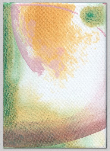 ZT 104, Tusche auf Leinwand, 18 x 13 cm