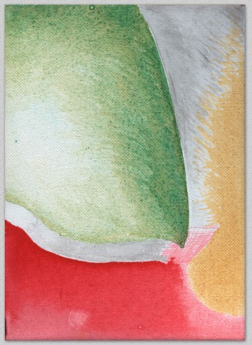 ZT 108, Tusche auf Leinwand, 18 x 13 cm